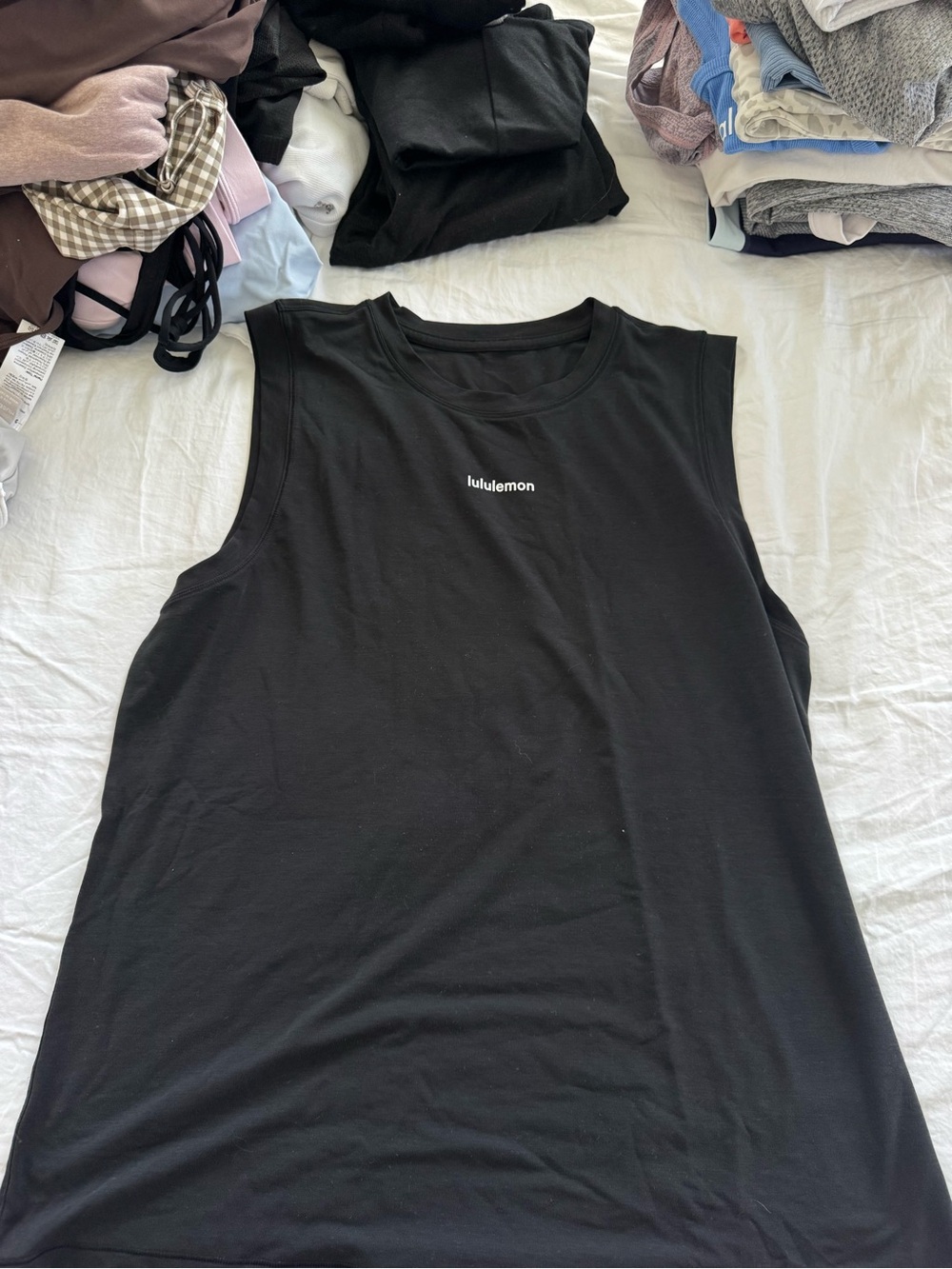 lululemon athletica Black Muscle Tank